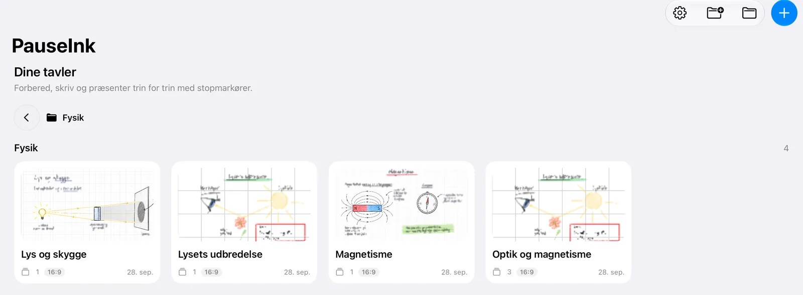 Projektbibliotek og filer