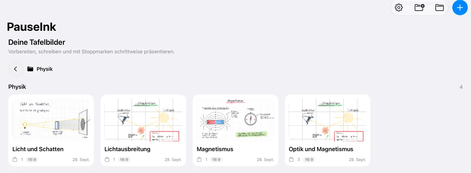 Projektübersicht und Dateien